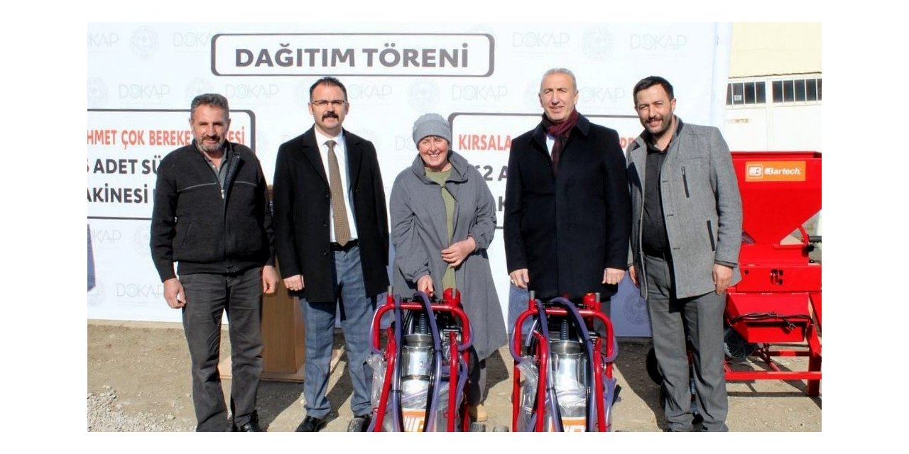 Demirözü’nde çiftçilere ekipman desteği