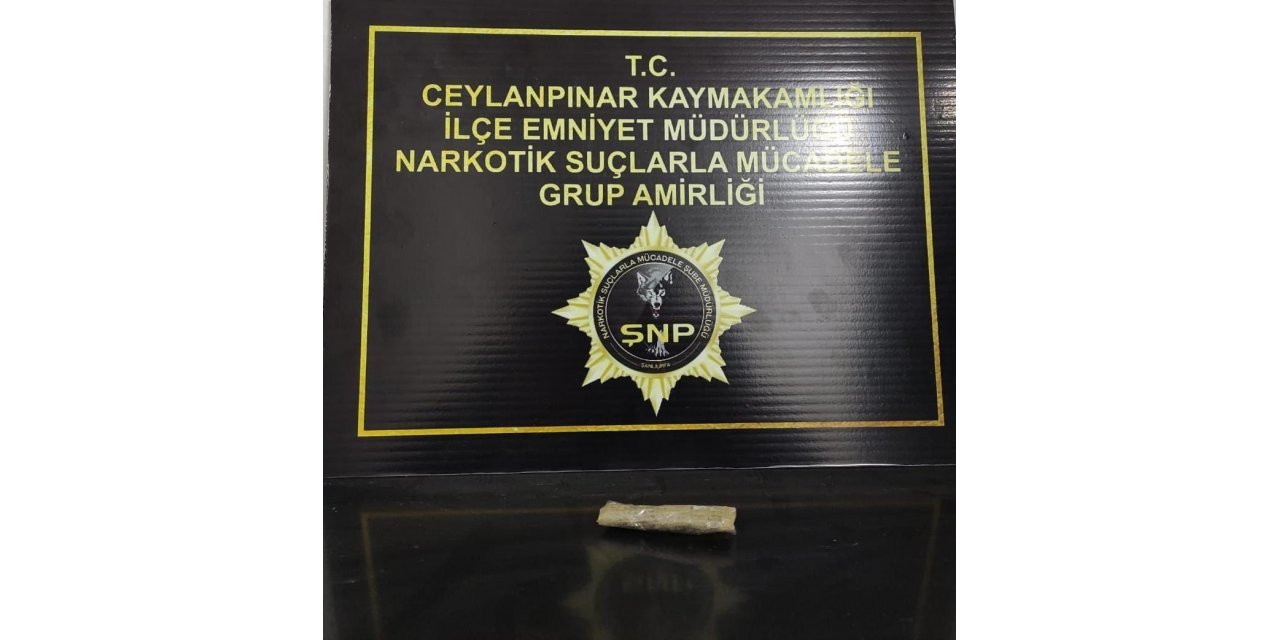 Şüpheli şahsın üzerinde uyuşturucu çıktı