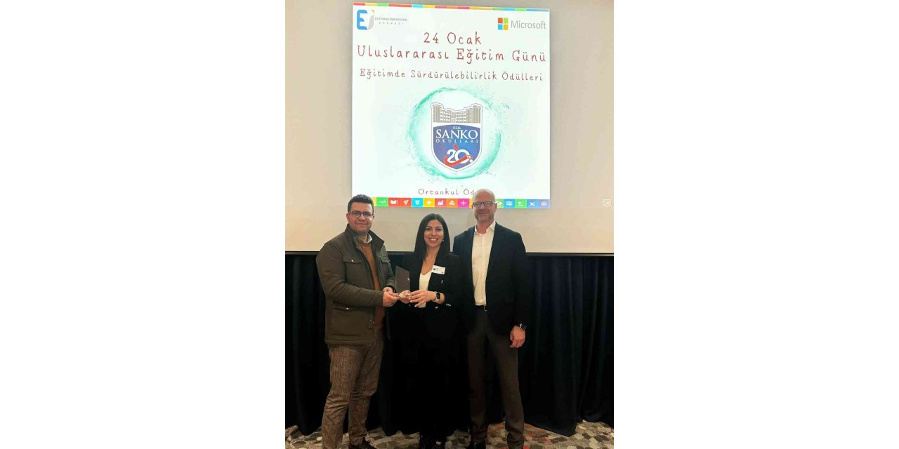 Sanko okullarına eğitimde sürdürülebilirlik ödülü