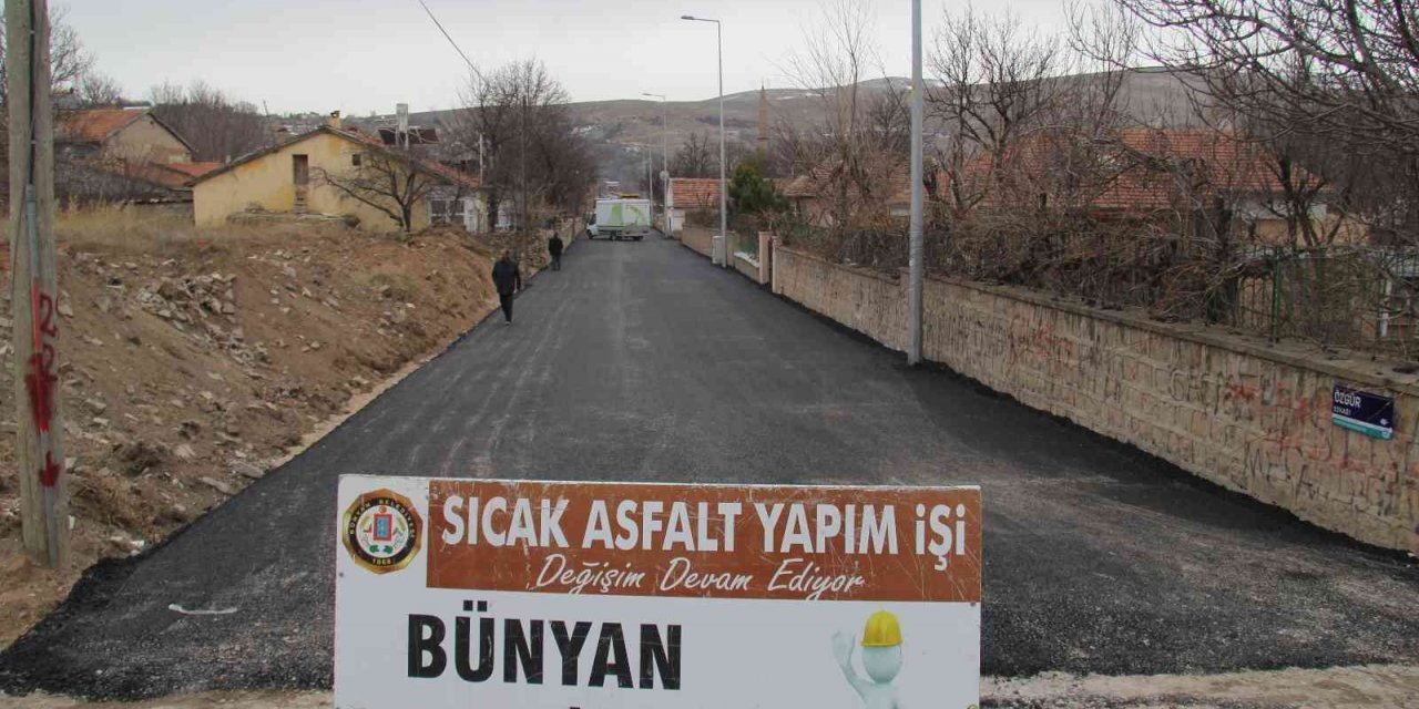 Bünyan’da asfaltlama çalışmaları sürüyor