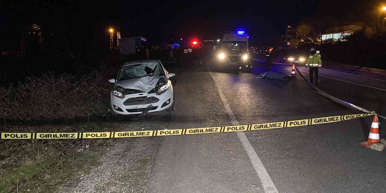 Otomobilin çarptığı yaya hayatını kaybetti