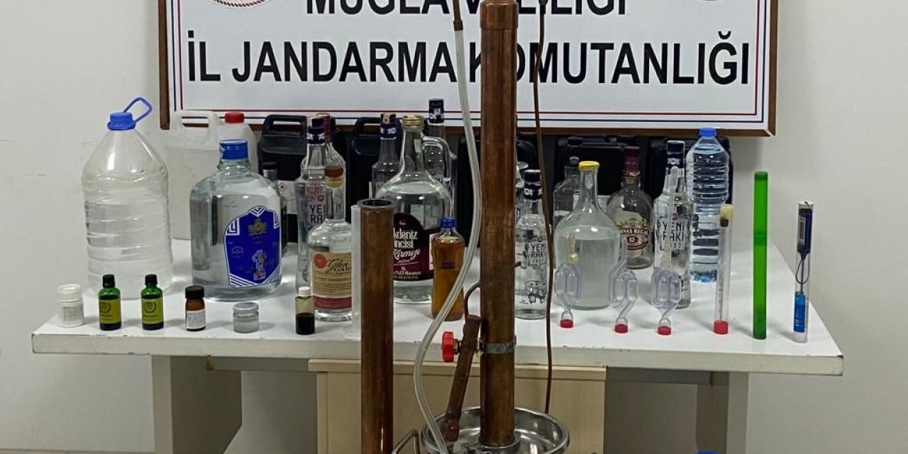 Muğla’da jandarmadan kaçak alkol operasyonu