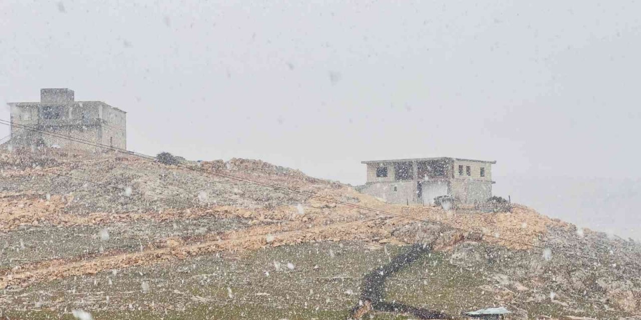 Mardin’de yılın ilk karı lapa lapa yağdı
