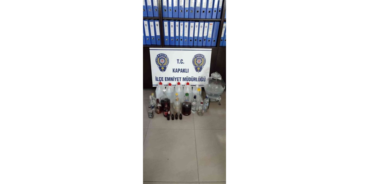 Tekirdağ’da kaçak içki operasyonu