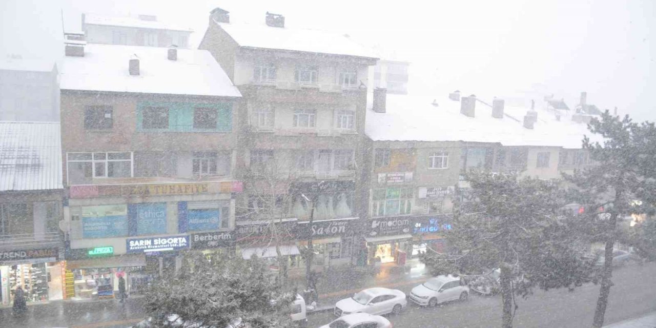 Tatvan’da kar yağışı başladı