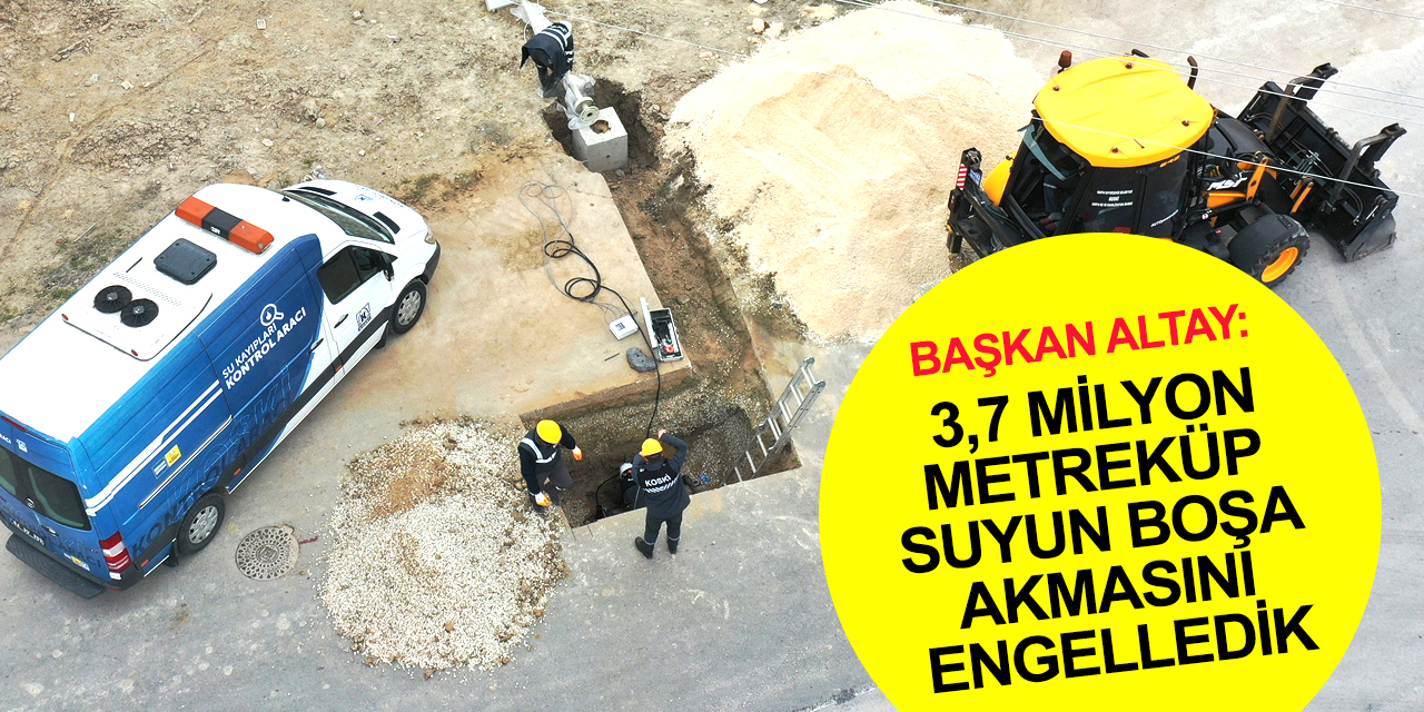 Konya'da KOSKİ mühendislerinin tasarladığı sistem devrede! 3,7 milyon metreküp suyun boşa akması engellendi