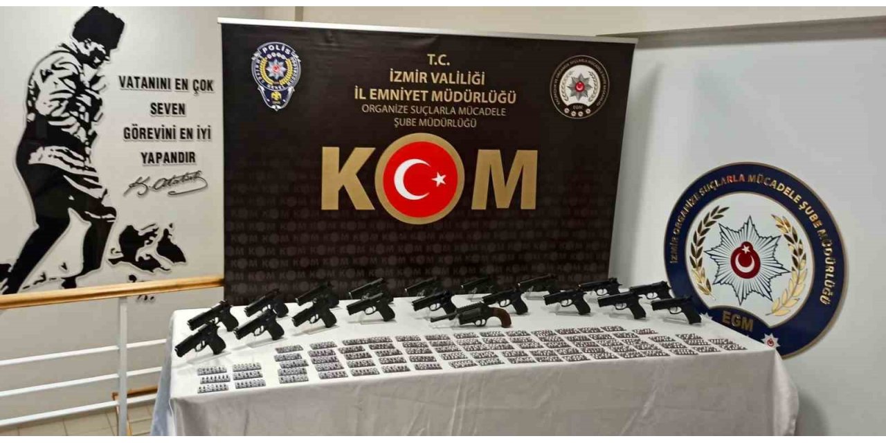 İzmir polisinden yasa dışı silah ticareti operasyonu