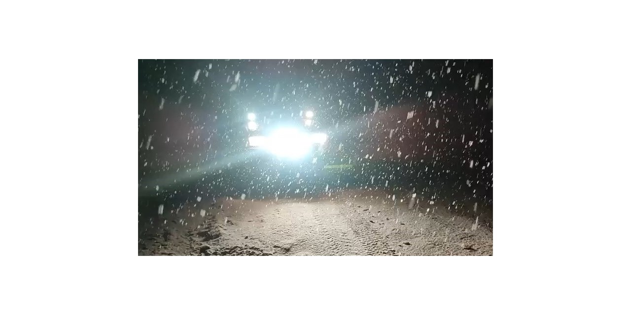 Uludağ’da yoğun karda mahsur kalan aile böyle kurtarıldı