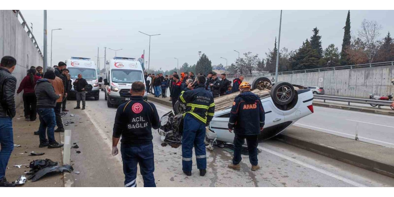 Otomobil takla attı: 1 yaralı