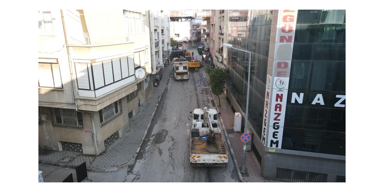 Nazilli’de Ziya Gökalp Caddesi yenileniyor