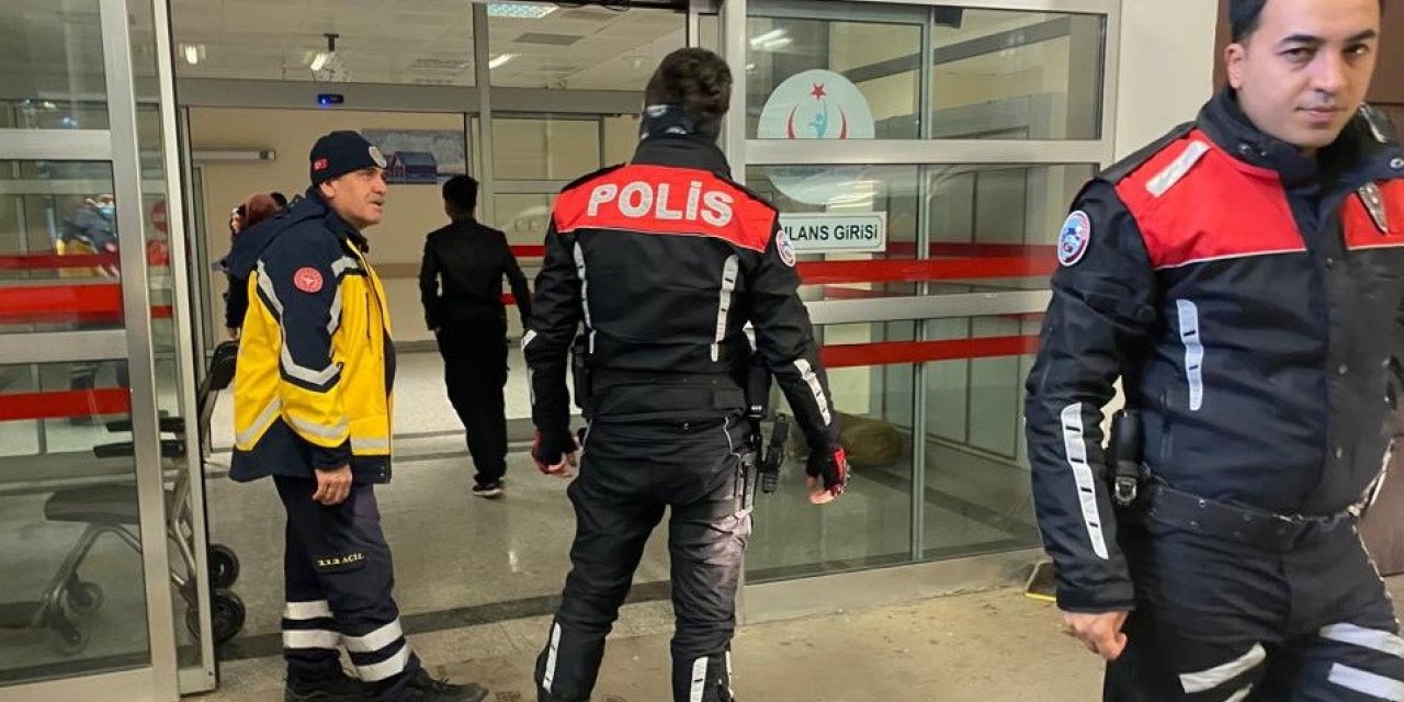 Kendine zarar veren şahıs hastaneye kaldırıldı