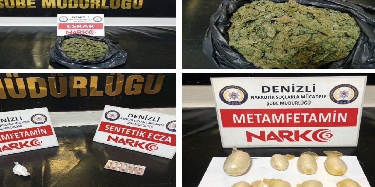 Denizli’de 6 zehir taciri tutuklandı
