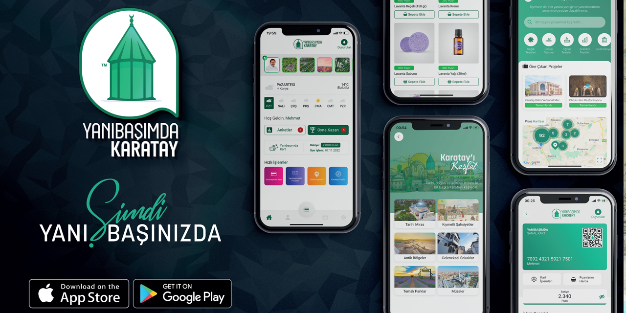 Konya haber! 'Yanıbaşımda Karatay' mobil uygulaması sürprizlerle yayına girdi