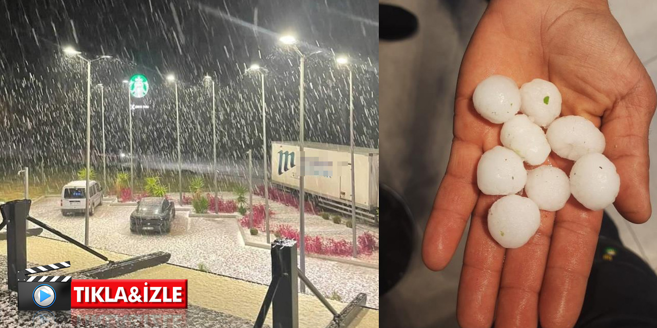 Manavgat ve Serik'te gece yarısı dolu bastırdı! Vatandaşlar kaçacak yer aradı