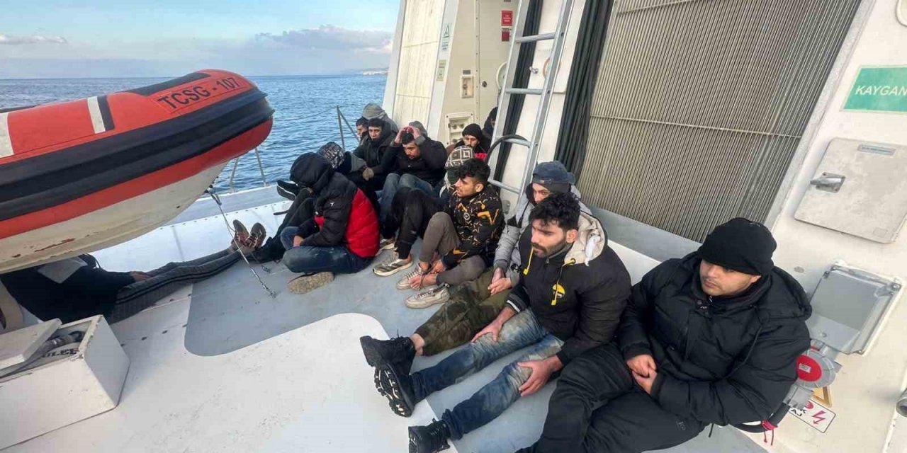 Aydın’da 19 düzensiz göçmen kurtarıldı