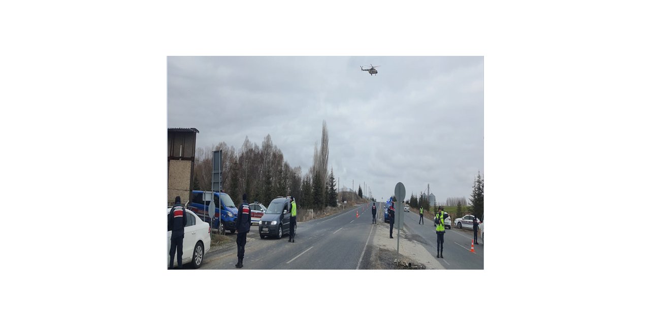 Helikopter destekli trafik denetimi yapıldı