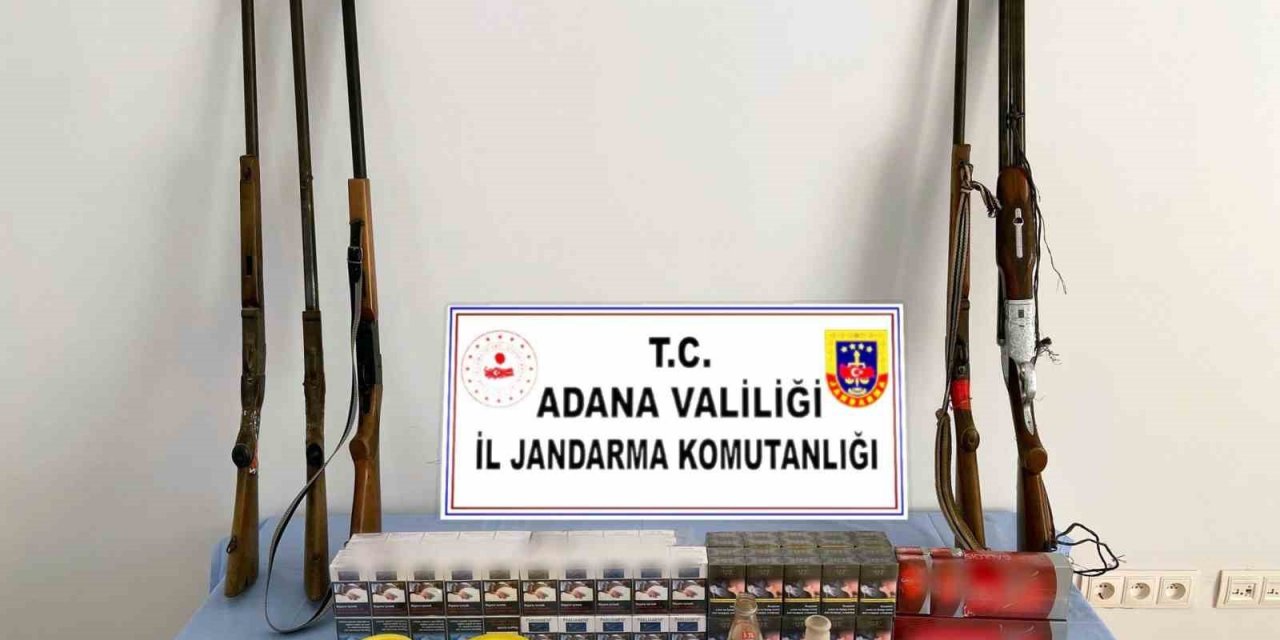 Adana’da bir evde 5 adet ruhsatsız av tüfeği ele geçirildi
