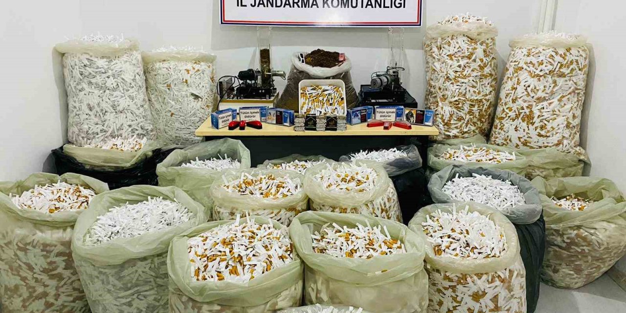 Osmaniye’de kaçak sigara üretimi yapan şahıs yakalandı