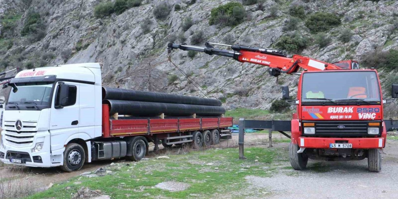 Ilıca içme suyu tesisine 11 milyonluk çelik boru