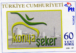 Konya Şeker'e özel pul basıldı