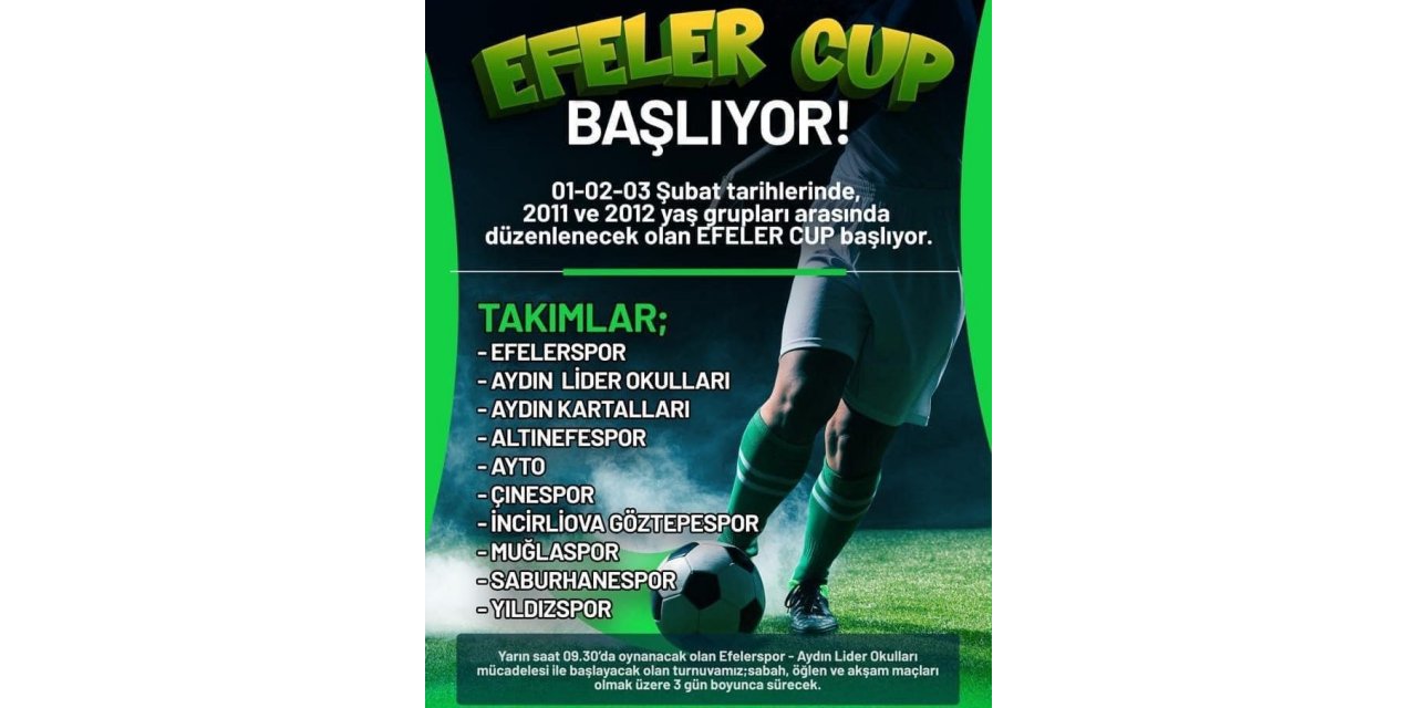 Muğlaspor U-11 takımı Efeler Cup turnuvasında yer alacak
