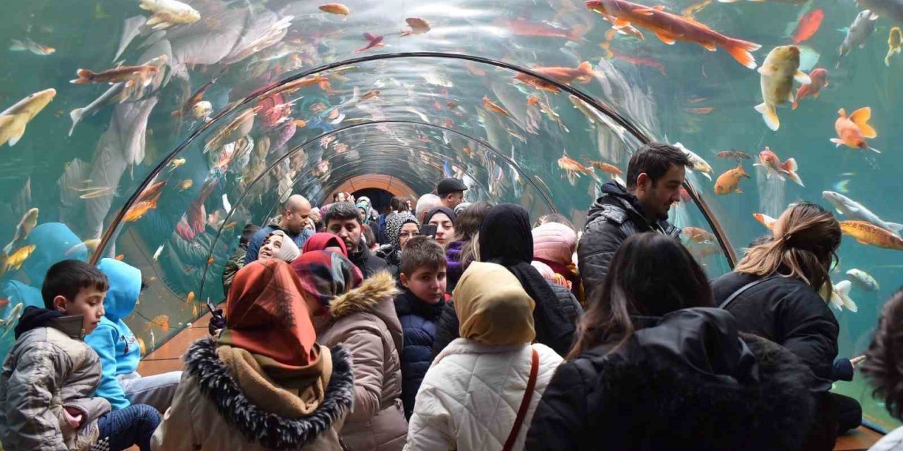 Yıldırım’da tünel akvaryumu 10 günde 40 bin kişi ziyaret etti