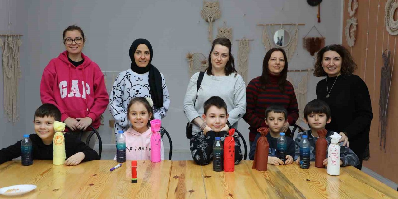 Mudanyalı çocuklar yarıyıl tatilinde sanatla buluştu