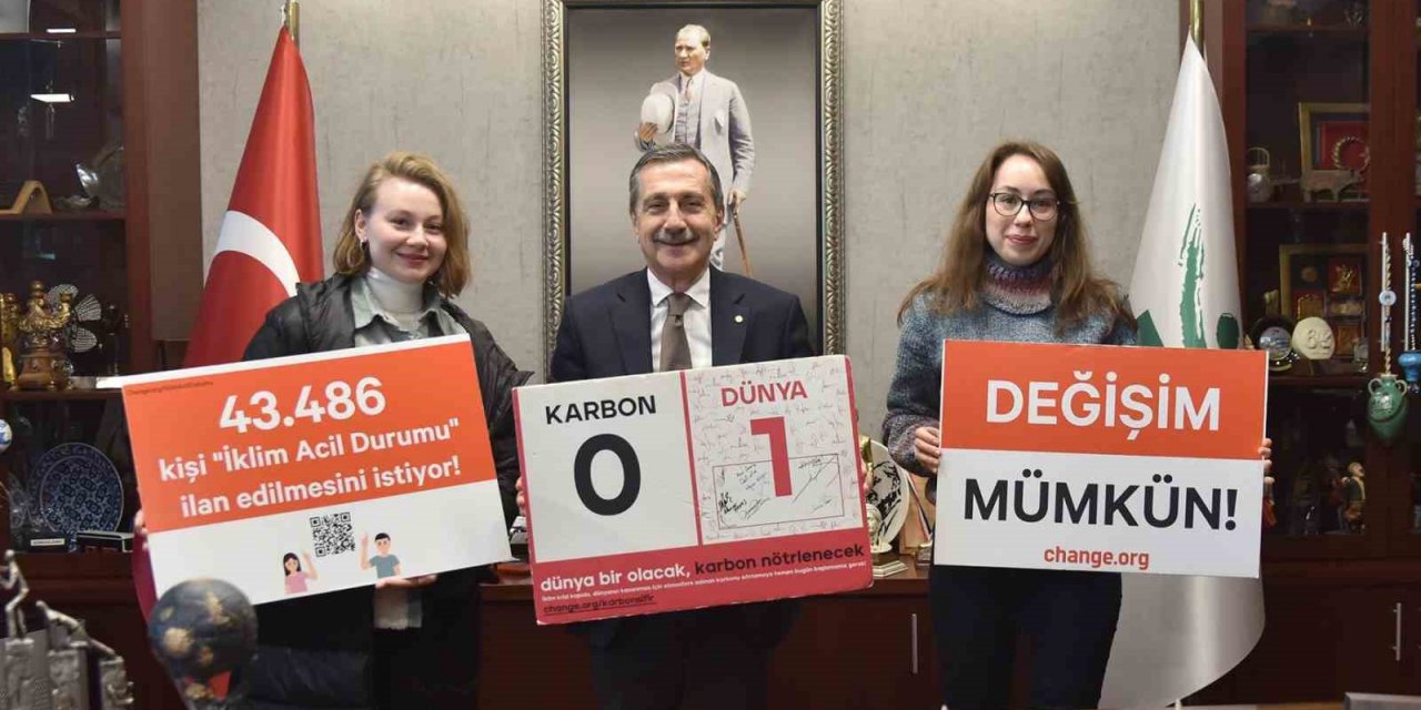 Başkan Ataç’tan Karbon:0-Dünya:1 Kampanyası’na destek