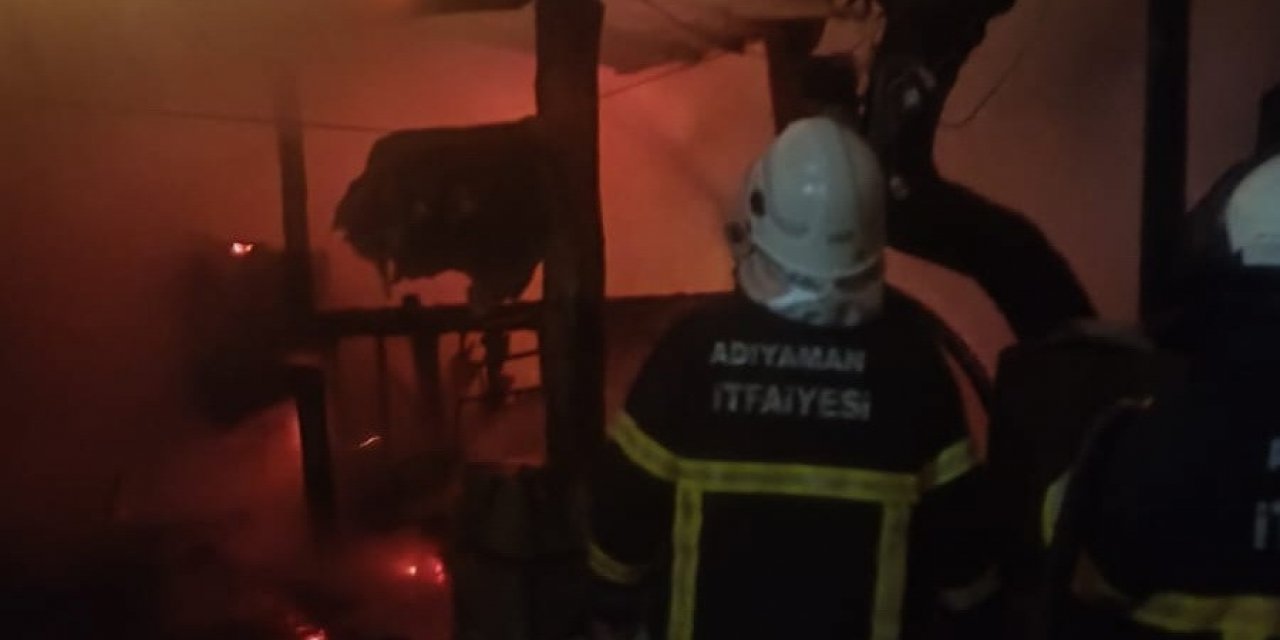 Boş evde yangın çıktı