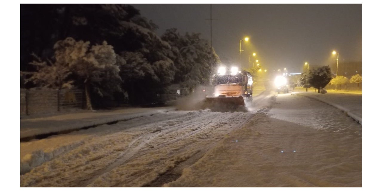 Gaziantep’te yoğun karla mücadele