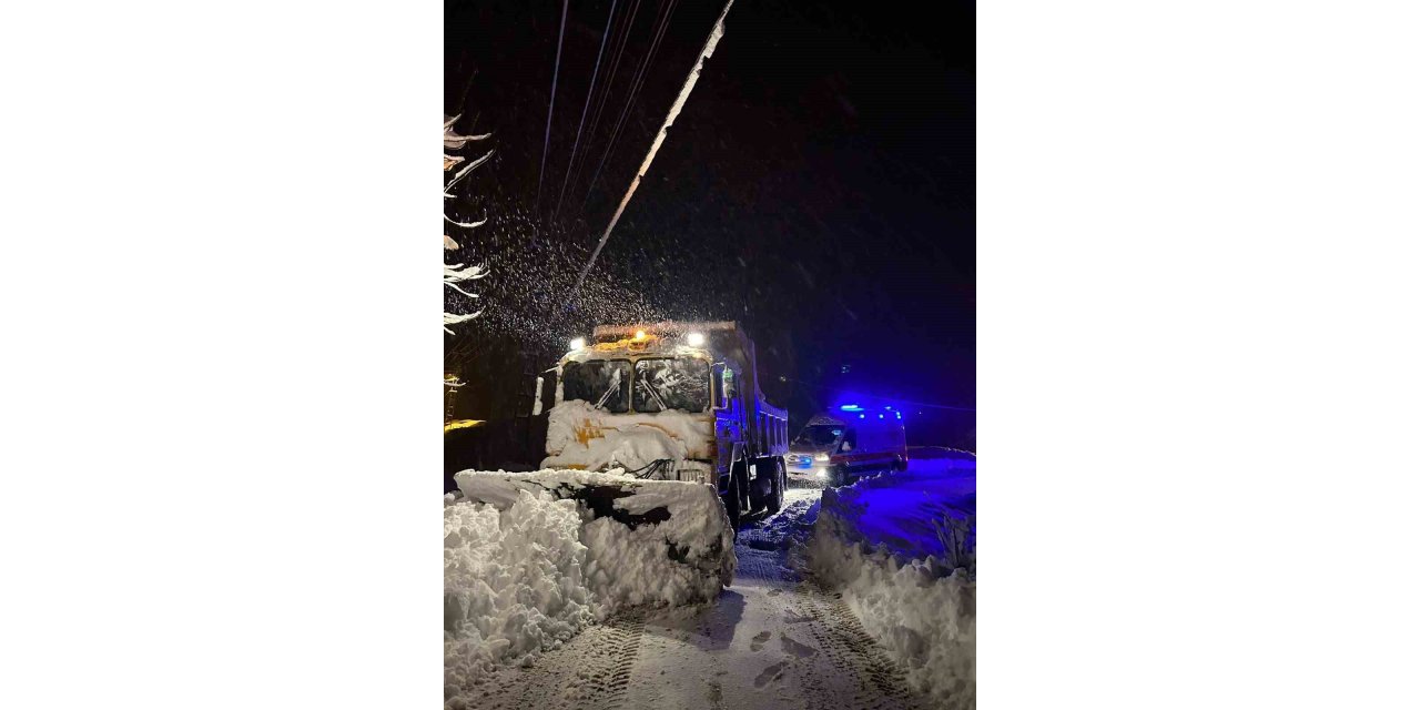 Elazığ’da hasta vatandaş için ekipler seferber oldu