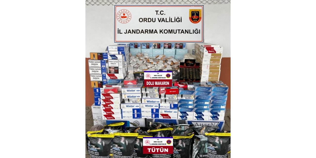 Jandarma ekiplerinden kaçak tütün operasyonu