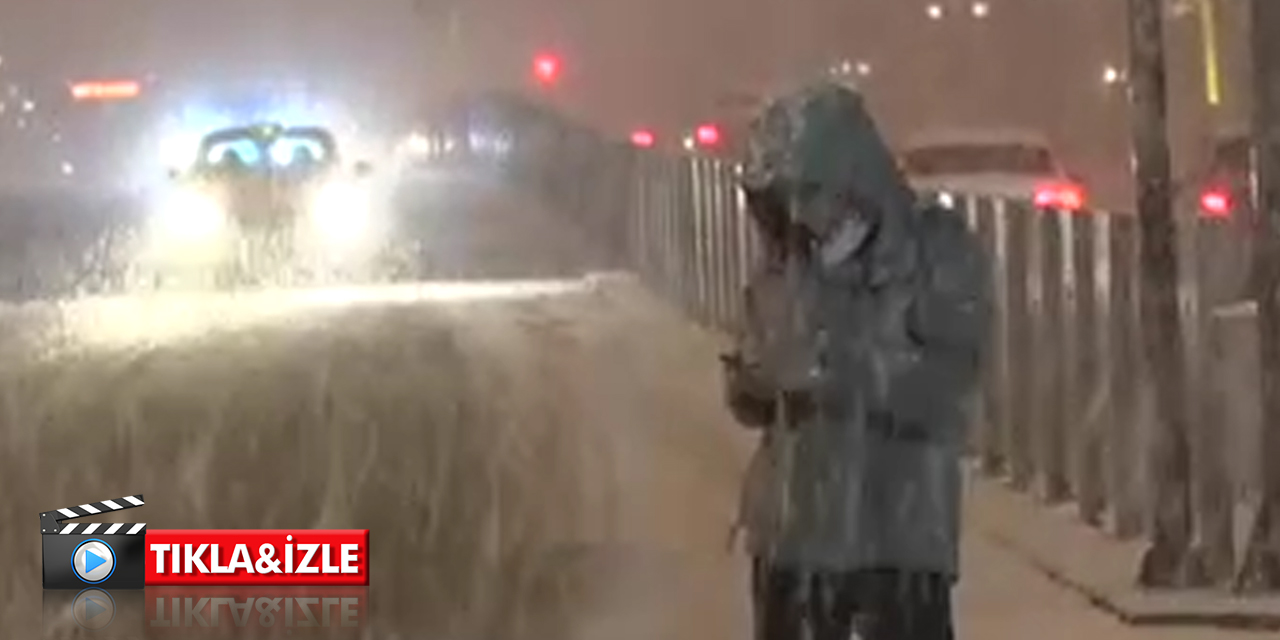Ankara’da kar yağışı etkili oldu, cadde ve sokaklar beyaza büründü