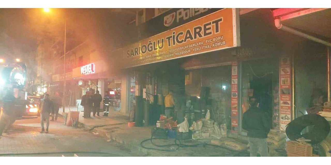 Yenice’de bir iş yerinin bodrum katında yangın çıktı