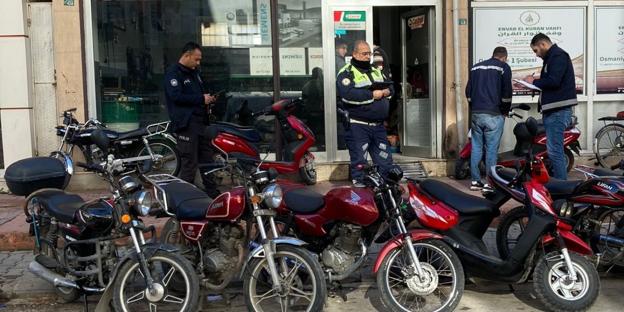 Osmaniye’de motosiklet denetimi