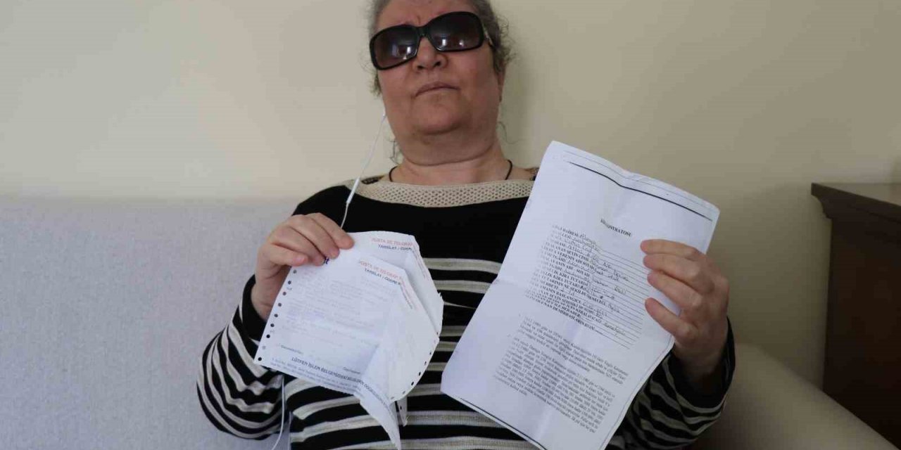 Görme engelli kadının elden verdiği 7 yıllık kirasını yok sayıp icraya verdi