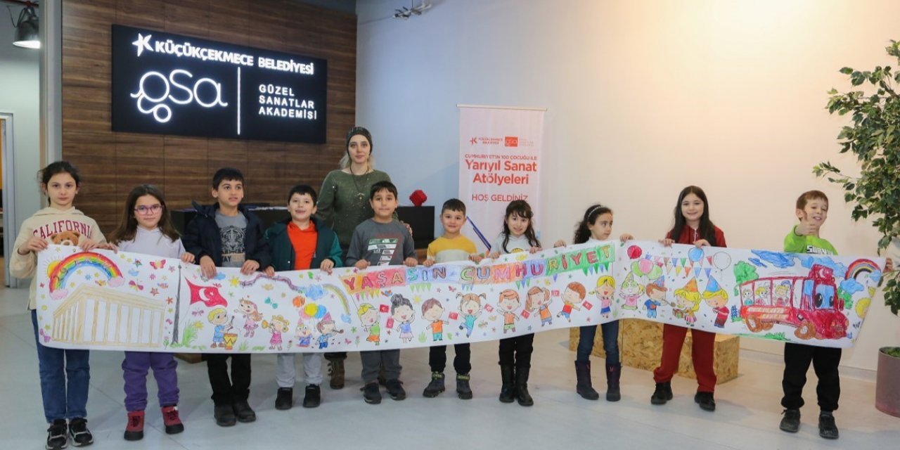 Cumhuriyet’in 100. Yılında 100 çocukla sanat atölyeleri