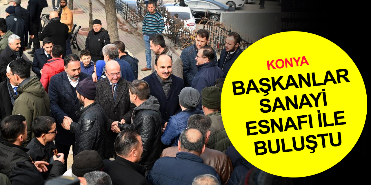 Başkan Altay ve Pekyatırmacı Zafer Sanayi esnafı ile bir araya geldi