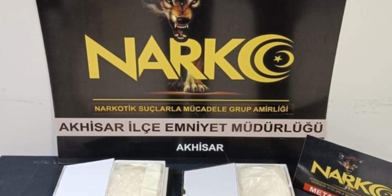 Manisa’da 1 kilo 497 gram metamfetamin ele geçirildi