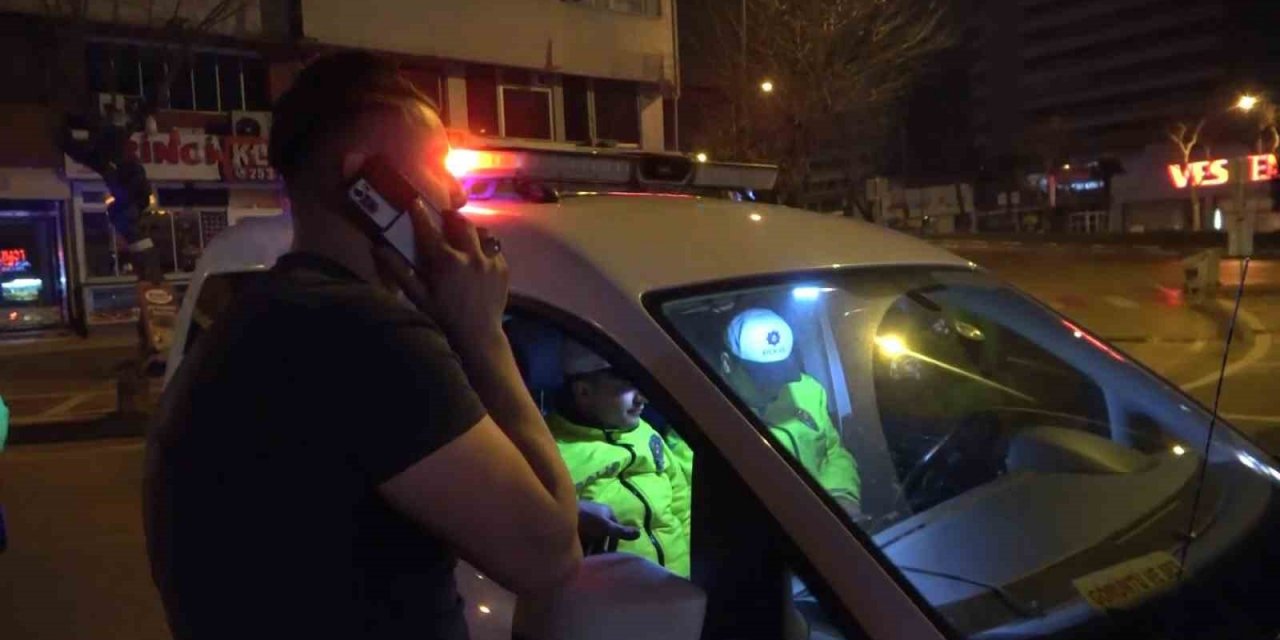 Alkollü sürücü uygulama noktasından böyle kaçtı, 4 kilometre kovalamaca ile yakalandı