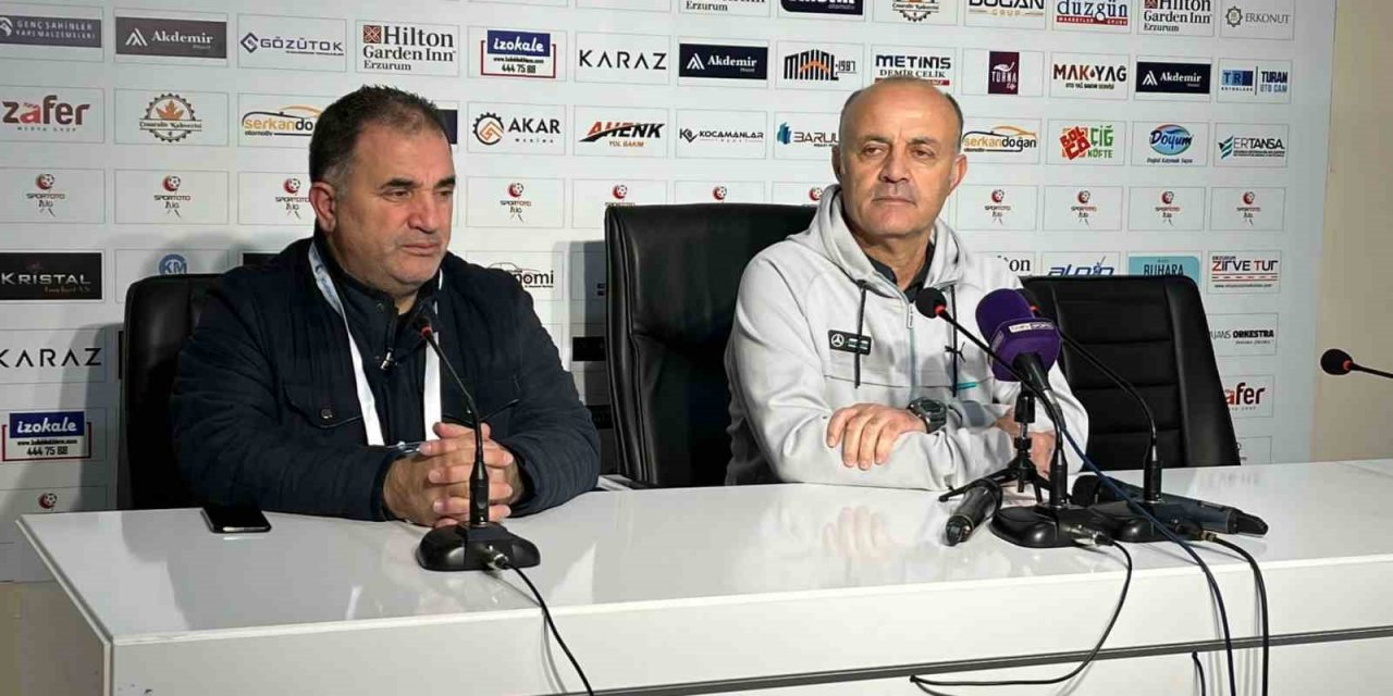 Erzurumspor - Tuzlaspor maçının ardından