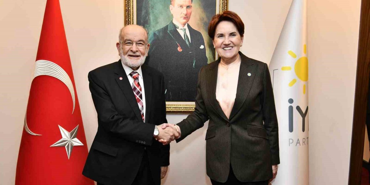 İYİ Parti lideri Akşener, Temel Karamollaoğlu’nu kabul etti