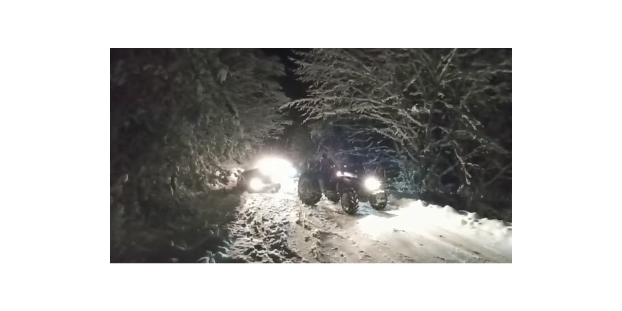 Karda mahsur kalanları böyle kurtardılar