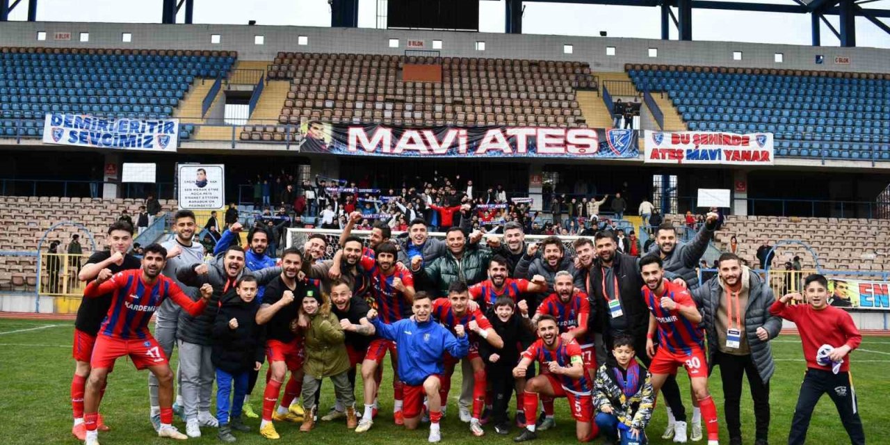 Karabük İdman Yurdu evinde kazanarak liderliğini sürdürdü