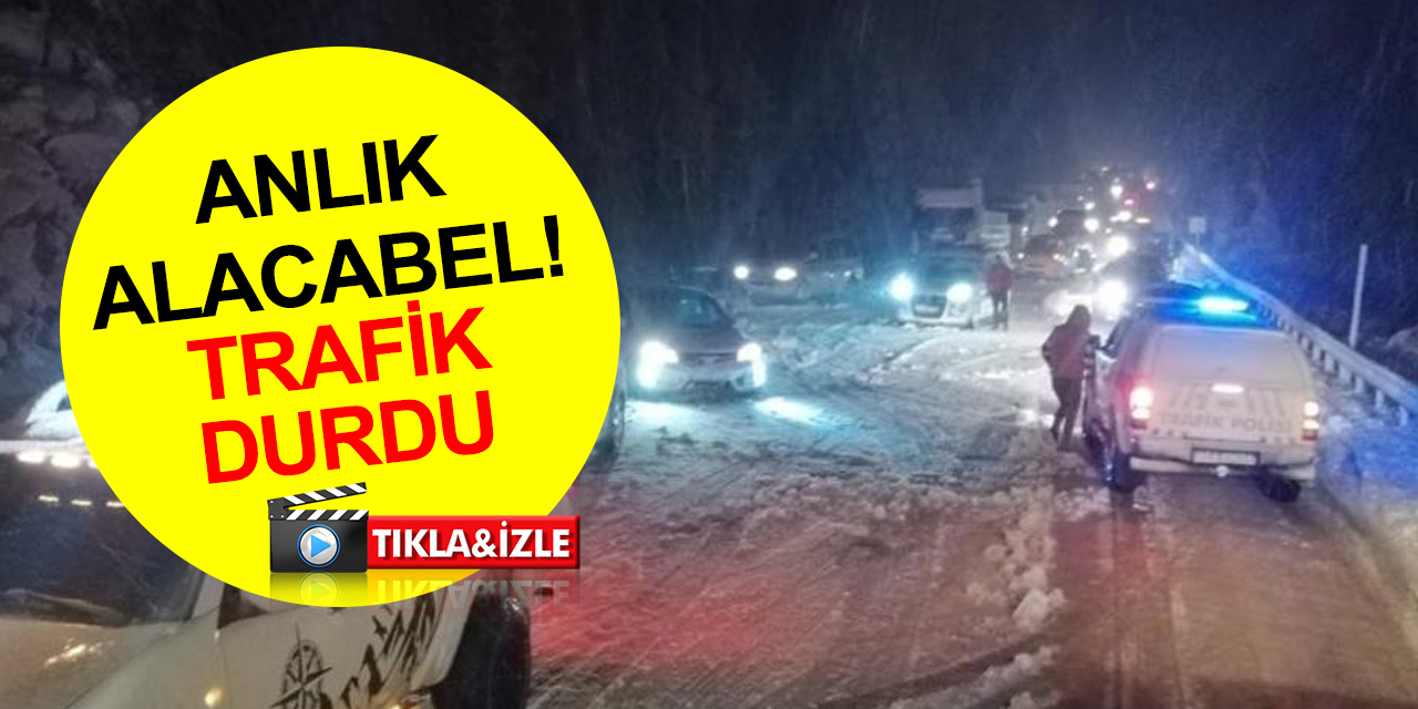 Konya - Antalya karayolunda yoğun kar ve tipi! Yol trafiğe kapatıldı