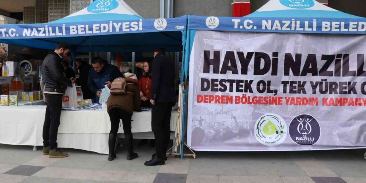 Afet bölgesine Nazilli’den yardım eli