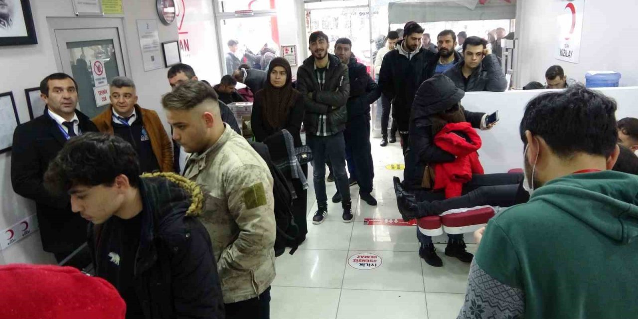 Çorumlular kan bağışı için Kızılay’a akın etti