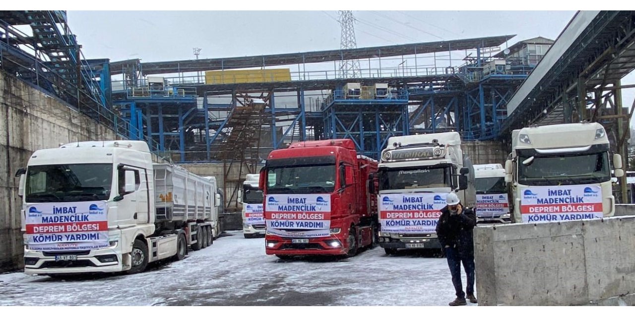 Soma’dan 14 kamyon kömür ve kurtarma ekibi deprem bölgesine gitti