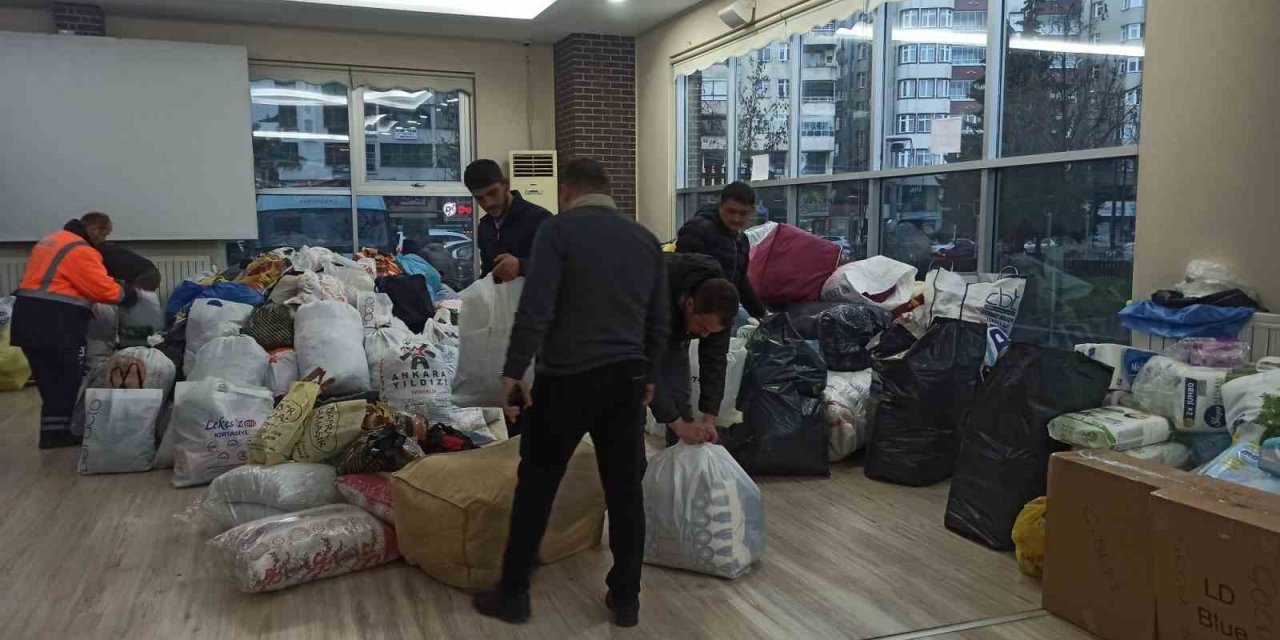 Afetzedeler için yardım kampanyası