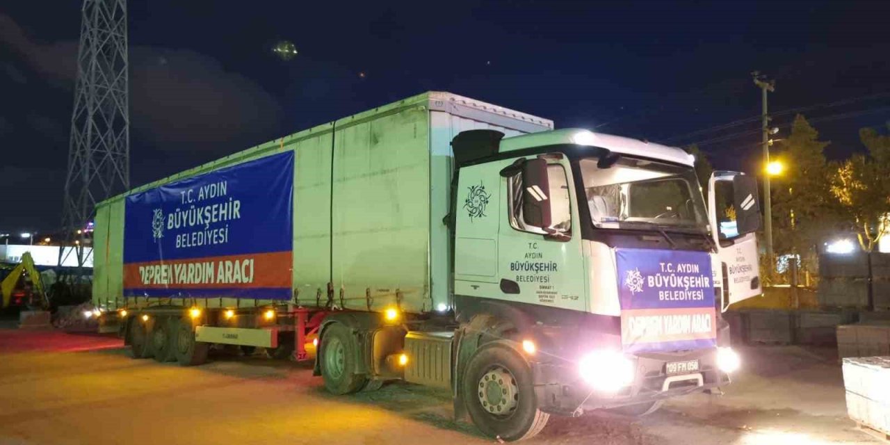 Aydın Büyükşehir Belediyesi deprem bölgesine destek için teyakkuza geçti